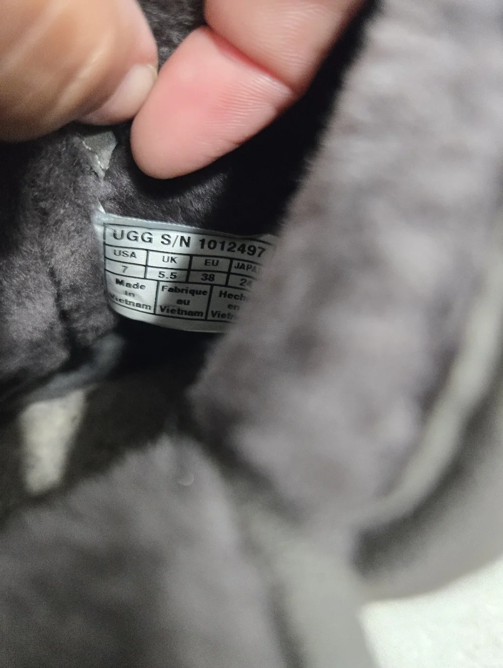 Ugg Women Classic Mini Boot In Gray Suede Sz 7